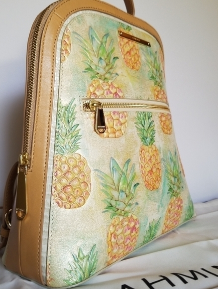 ✨️ NWT BRAHMIN DESIGNER PURSE BACKPACK BAG Hard to Find Italian Leather - Picture 3 of 14